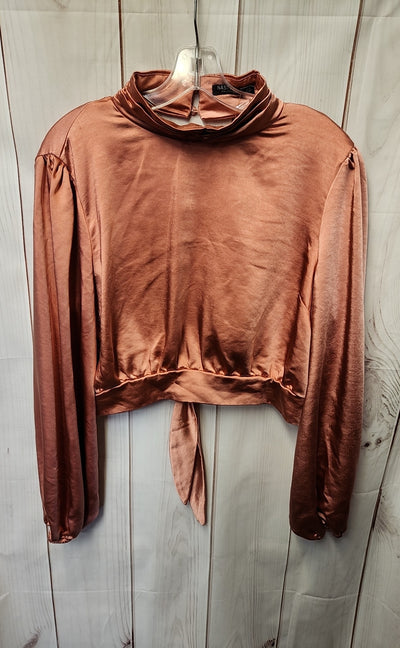 Nasty Gal Women's Size 6 Pink Long Sleeve Top