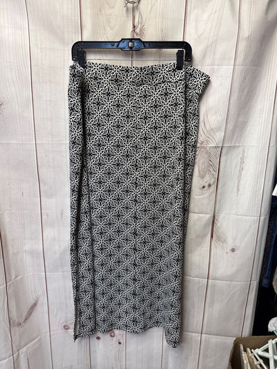 NWT Talbots Women's Size 2X White & Black Skirt