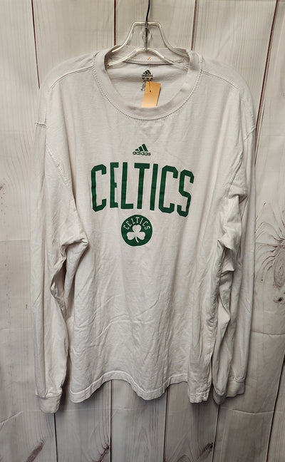 Boston Celtics Men's Size 2X White Shirt