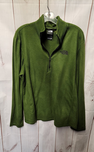 North Face Men's Size L Green Sweatshirt