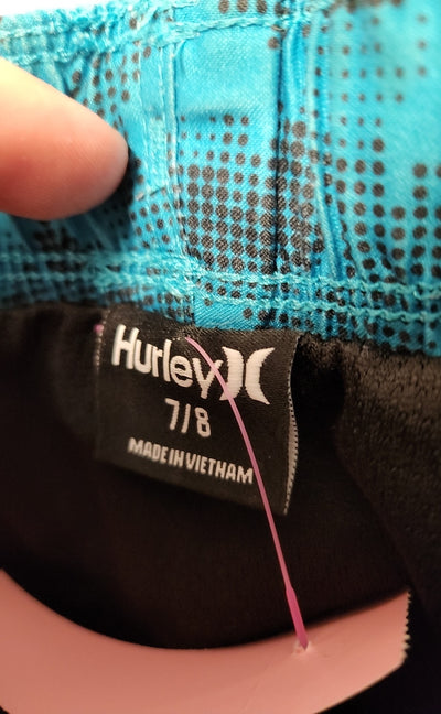 Hurley Boy's Size 7/8 Teal Swim Trunks