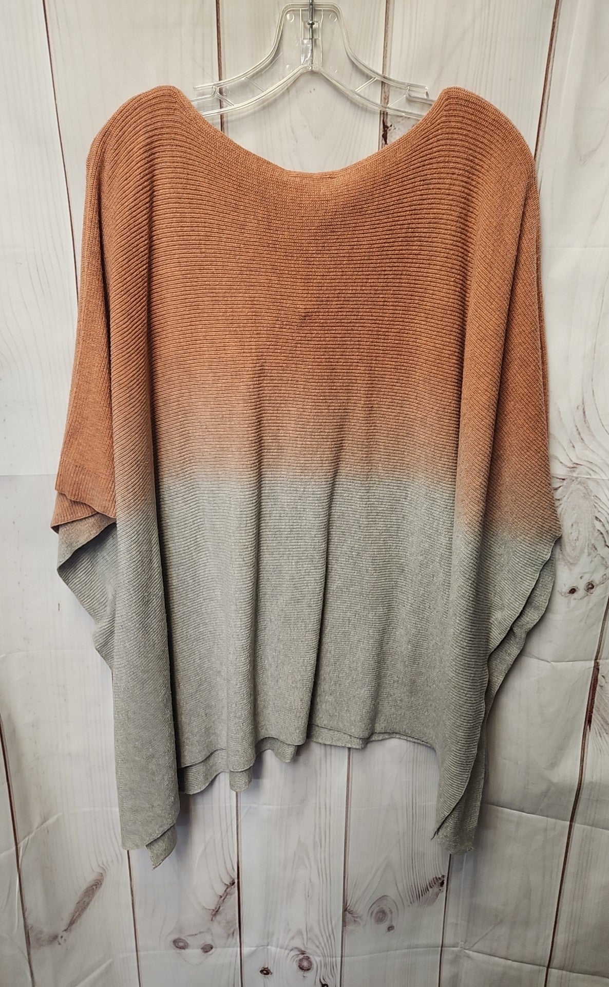 Pure Jill Women's Size One Size Pink & Gray Poncho