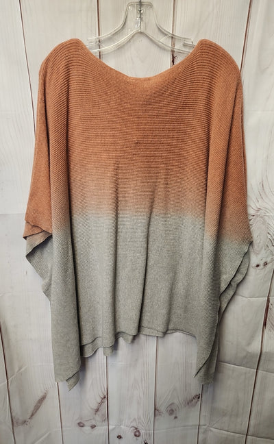 Pure Jill Women's Size One Size Pink & Gray Poncho
