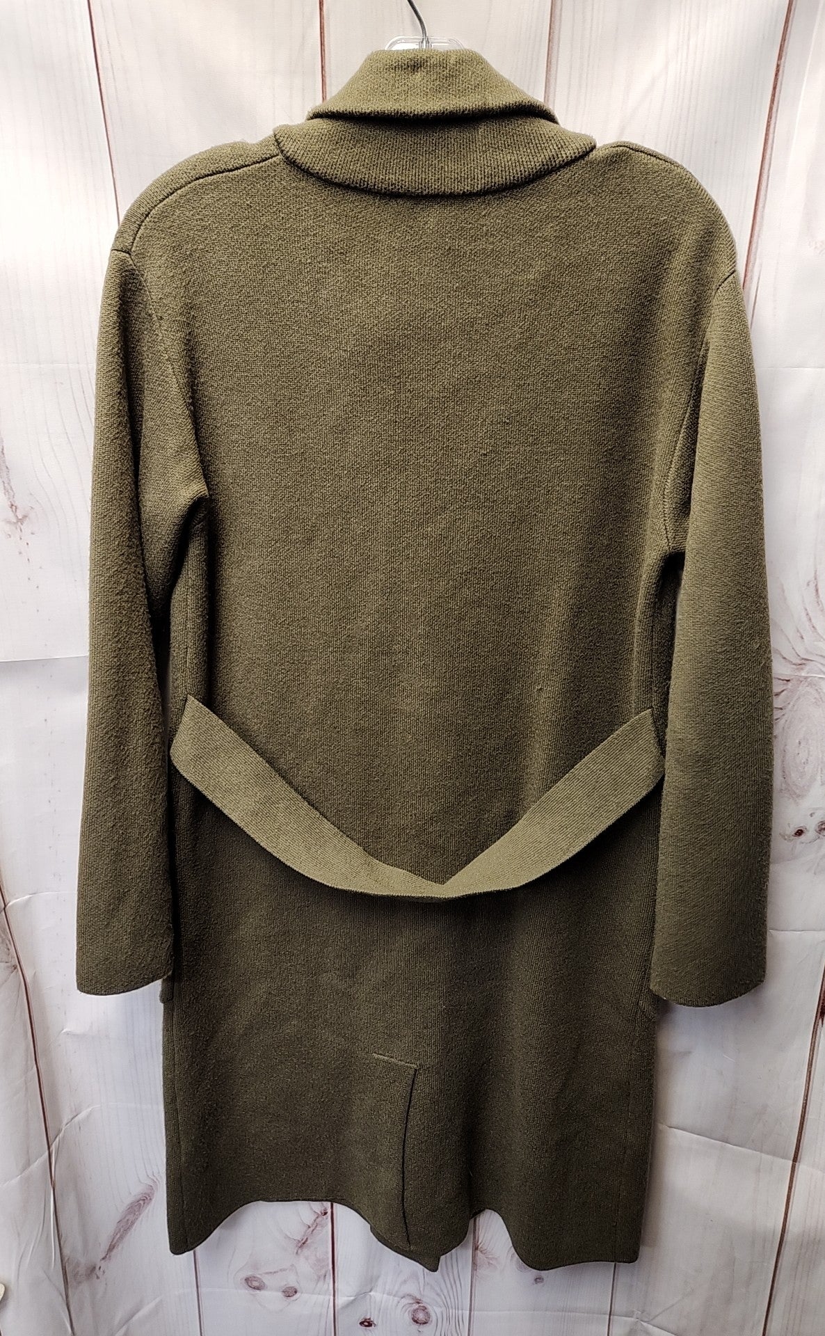 Magaschoni Women's Size M Olive Green Cardigan