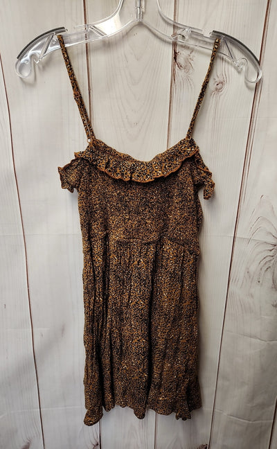Urban Outfitters Women's Size M Brown Animal Print Dress