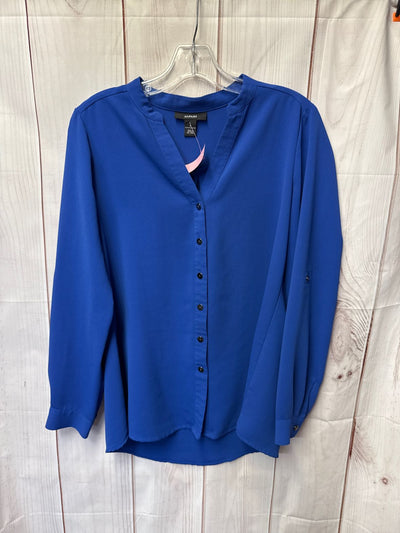 Alfani Women's Size 6 Blue Long Sleeve Top