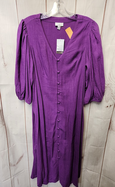 NWT J Jill Women's Size M Purple Dress