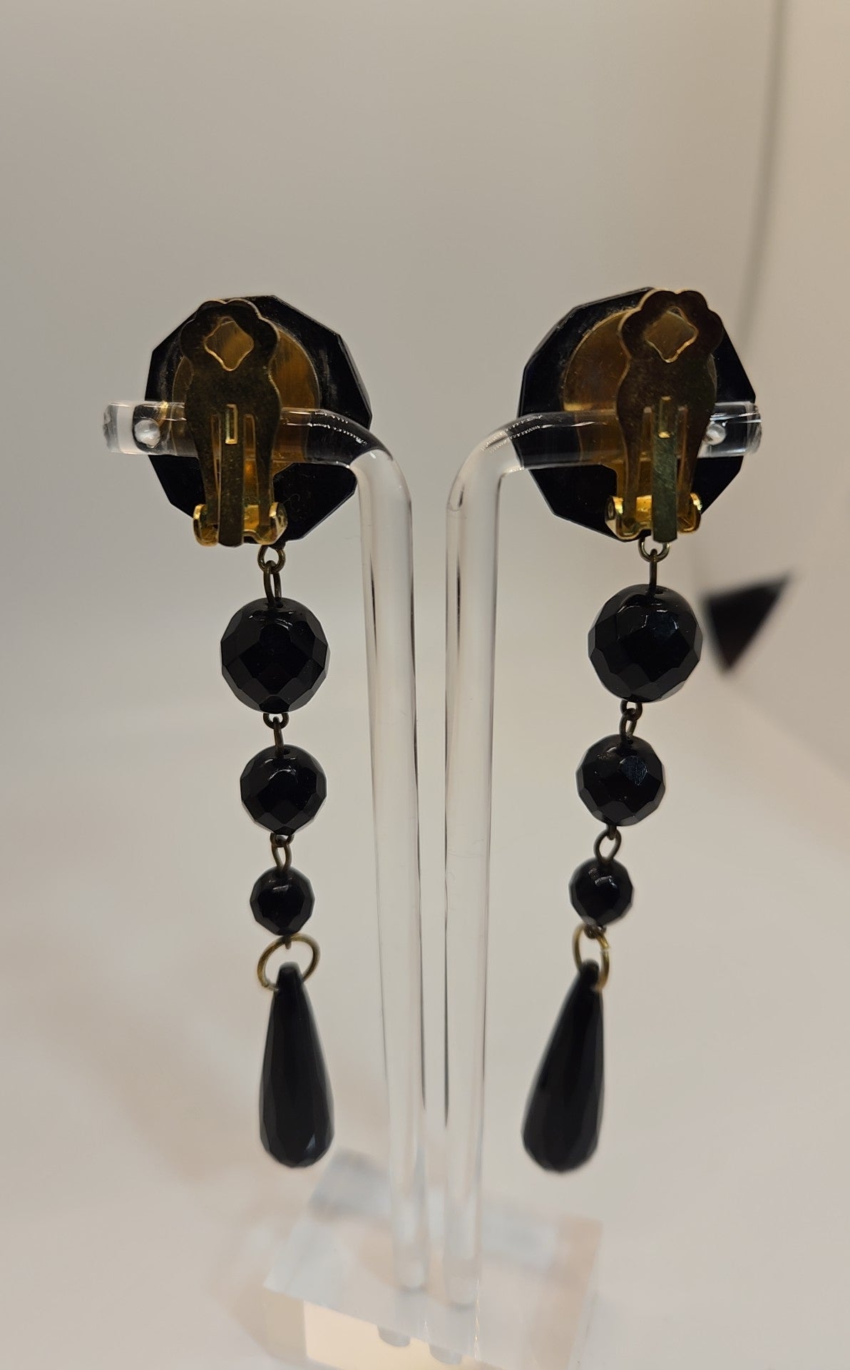Black Clip-on Earrings