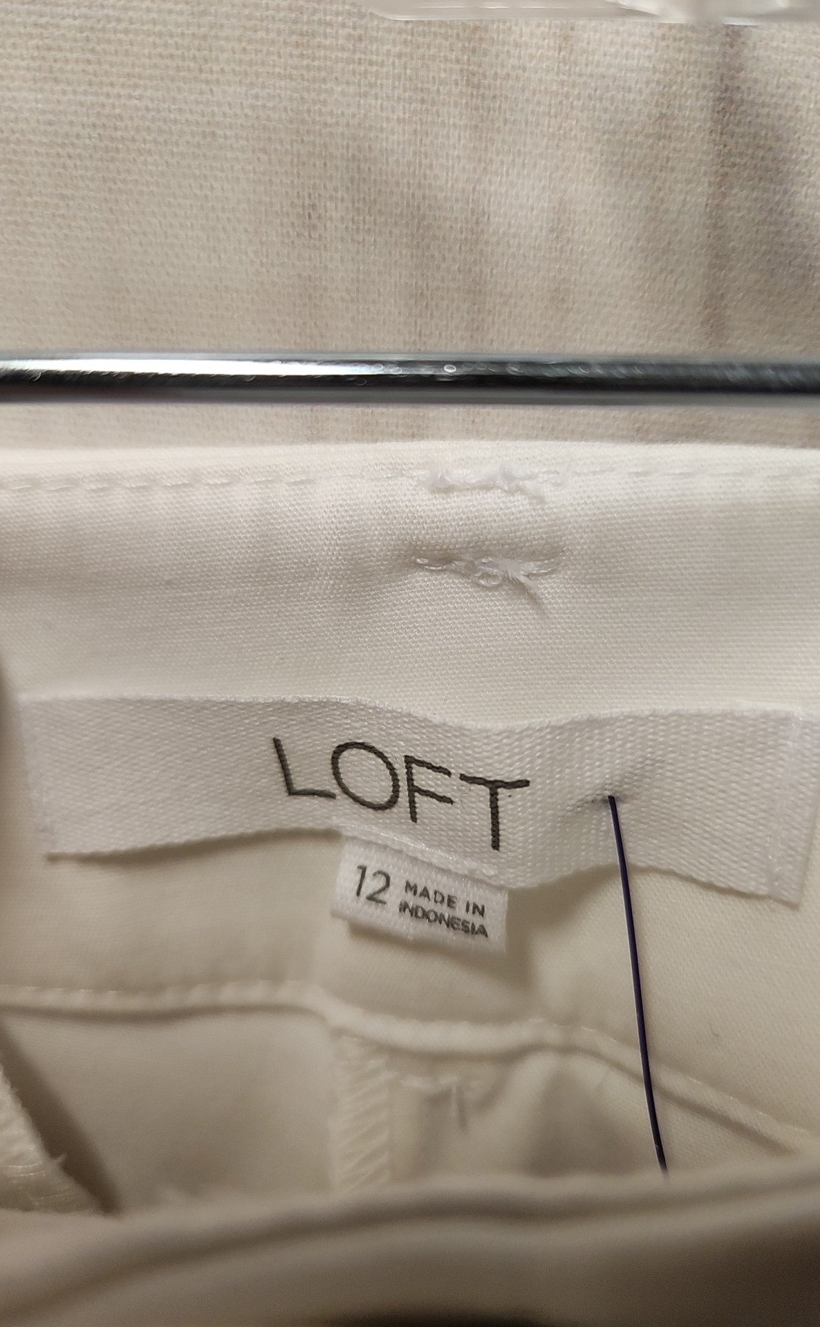 Loft Women's Size 12 White Pants The Riviera Pant