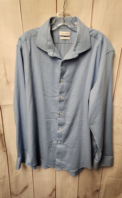 Calvin Klein Men's Size XL Blue Shirt