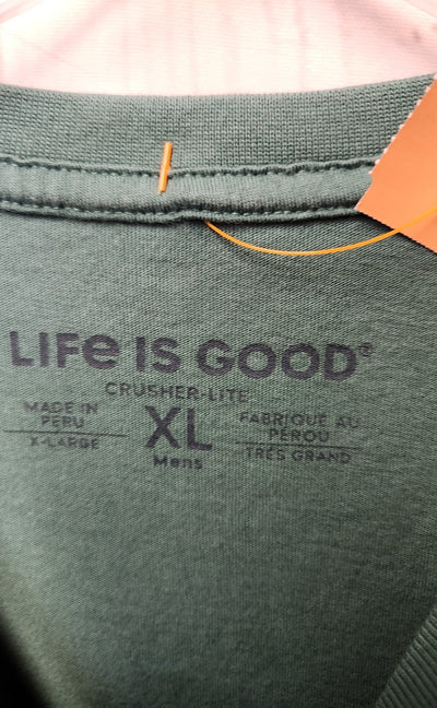 Life Is Good Men's Size XL Green Shirt