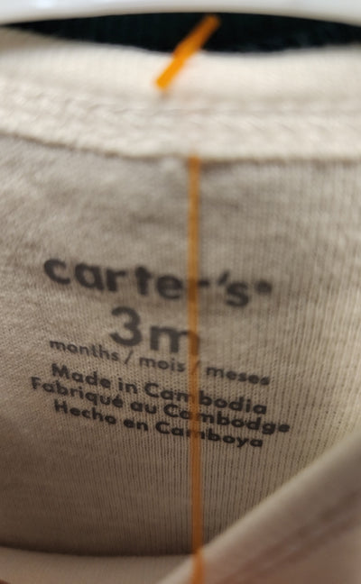 NWT Carters Boy's Size 3 Months Multi 4 Pcs Bodysuit