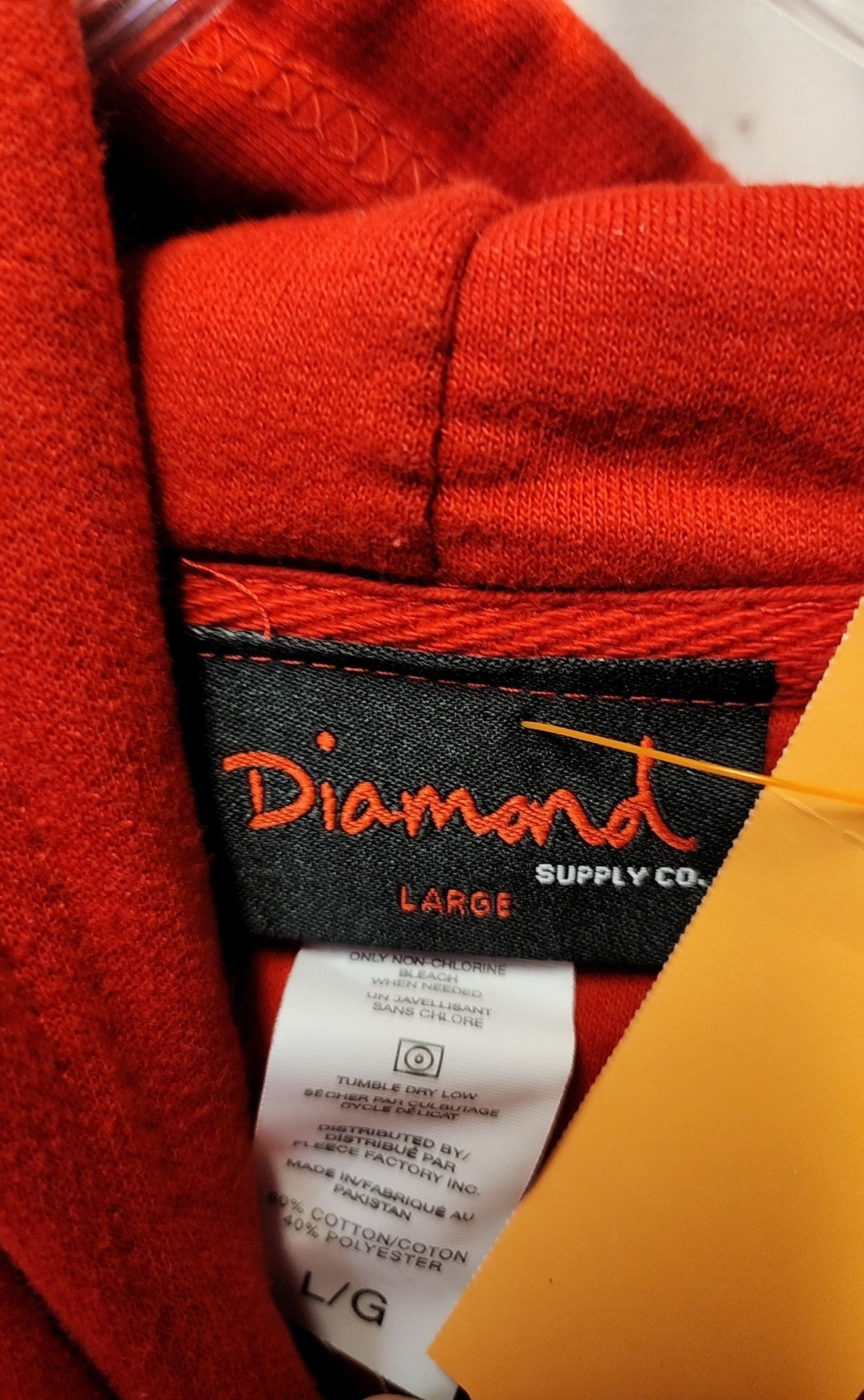 Diamond Men's Size L Red Sweatshirt