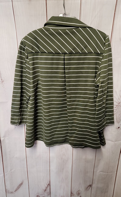 Tuckernuck Women's Size M Olive Green 3/4 Sleeve Top