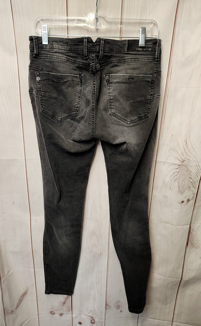 Mng Women's Size 29 (7-8) Black Jeans Uptown Slim Push Up