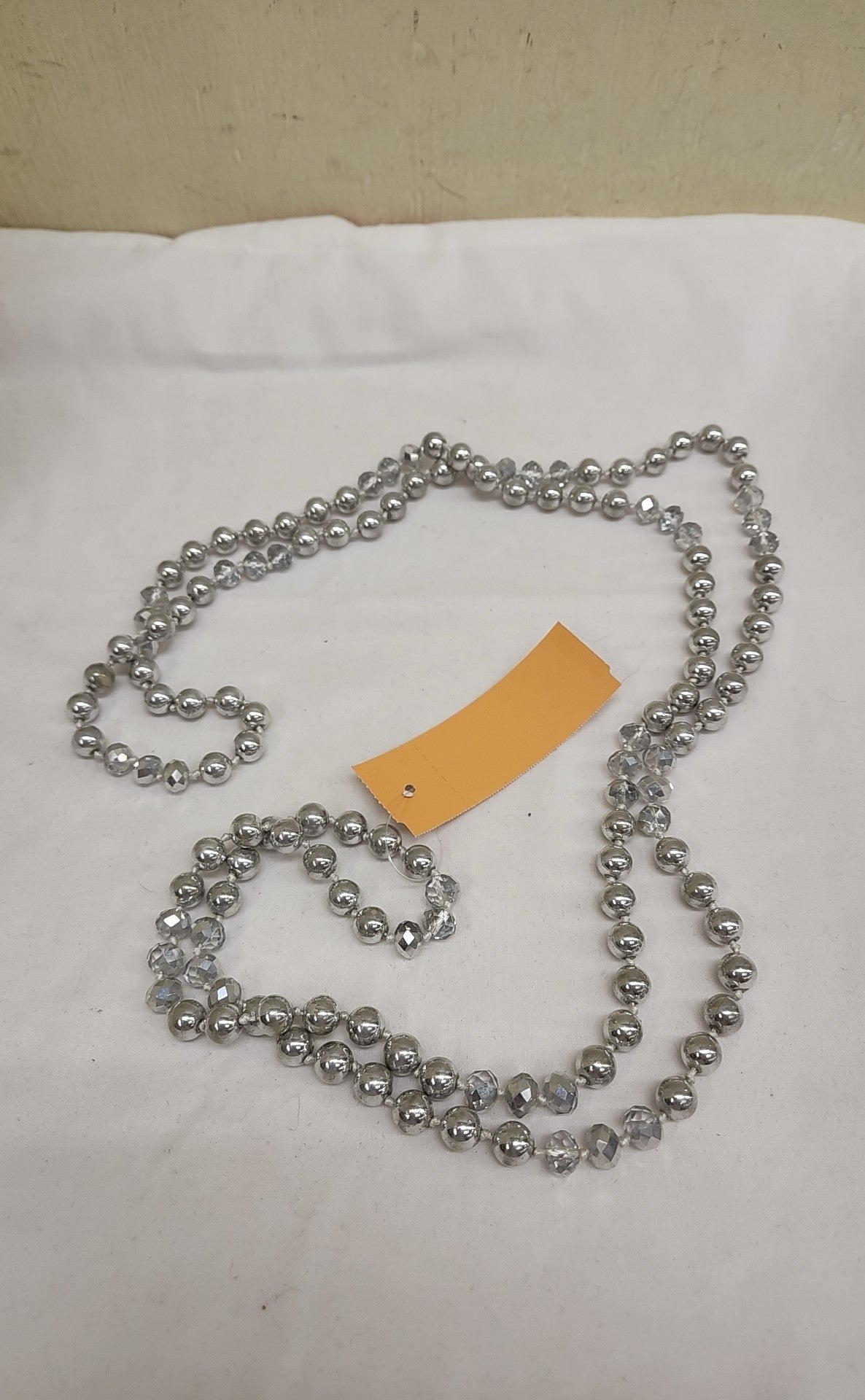 Silver Beaded Necklace