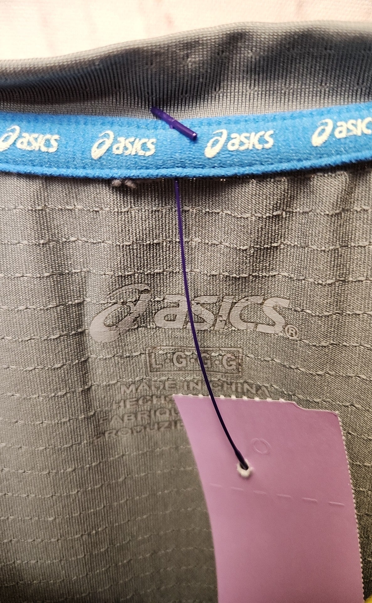 Asics Men's Size L Gray Shirt
