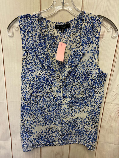 Sanctuary Women's Size XS White & Blue Sleeveless Top