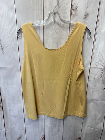 Chico's Women's Size 3 = XL Yellow Sleeveless Top