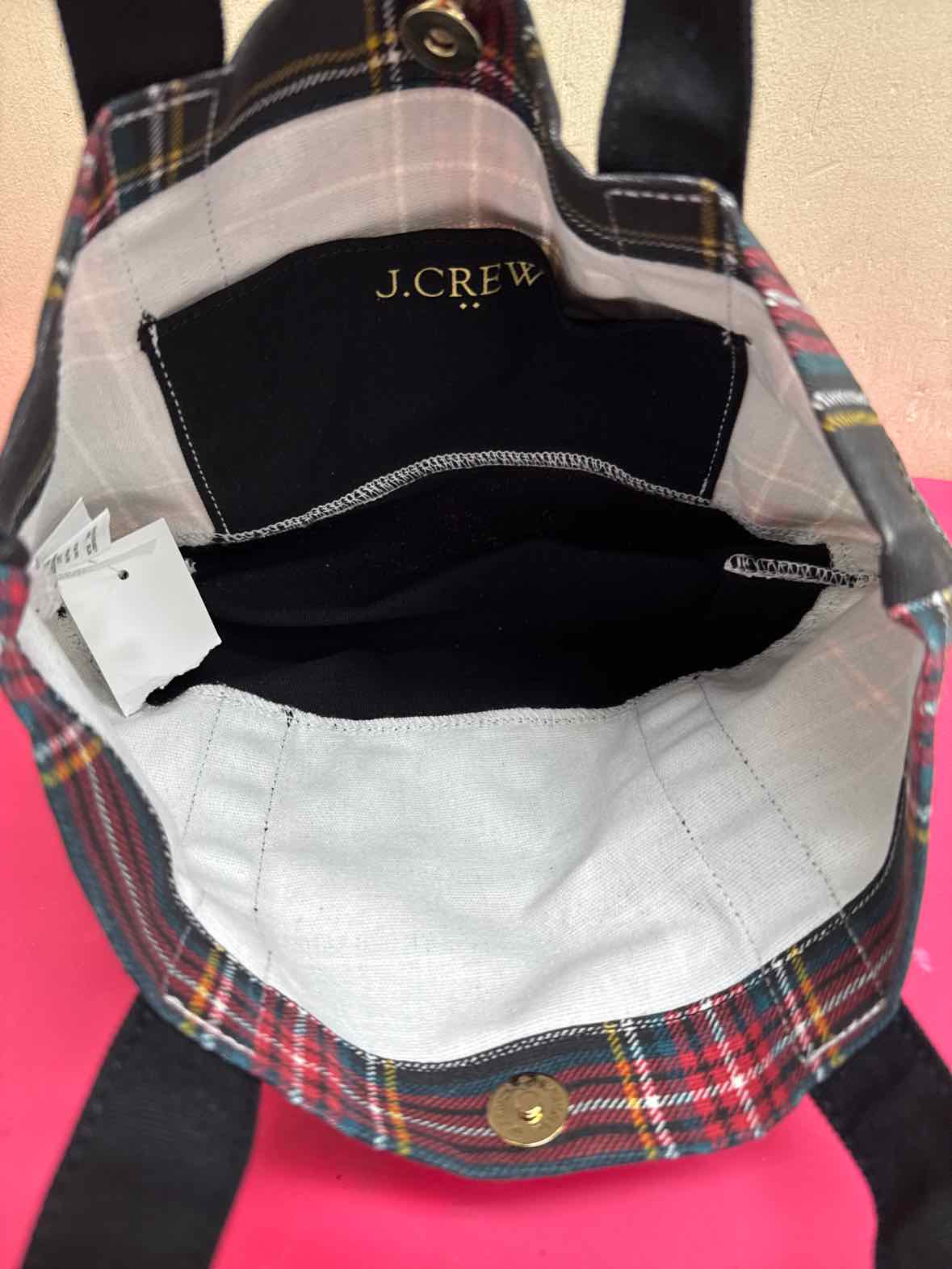 J Crew Black Tote Bag NWT