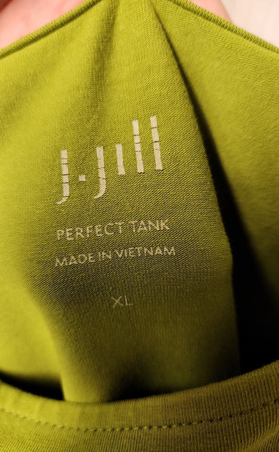 J Jill Women's Size XL Green Sleeveless Top
