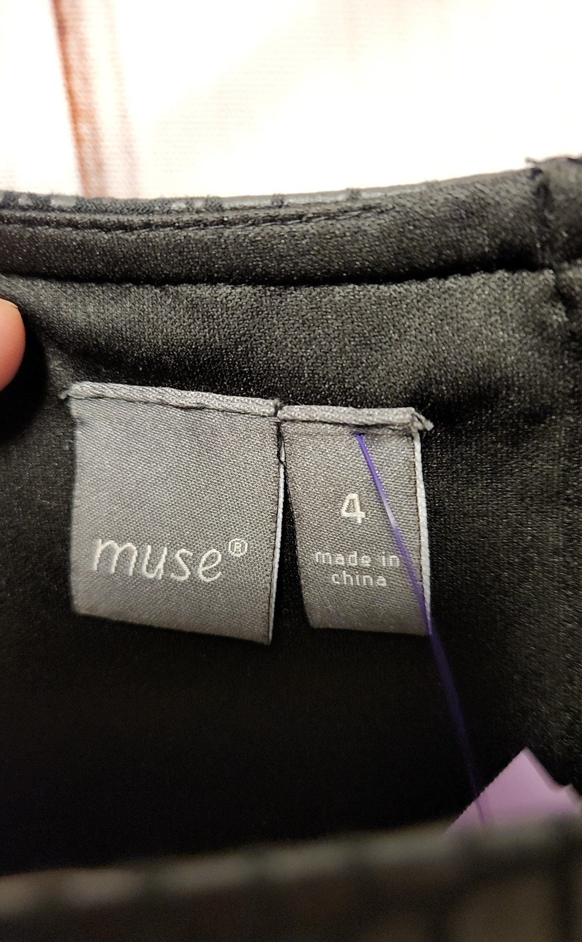 Muse Women's Size 4 Black Dress