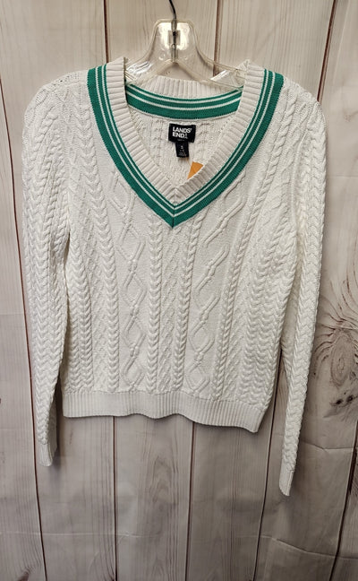 Lands End Women's Size S White Sweater