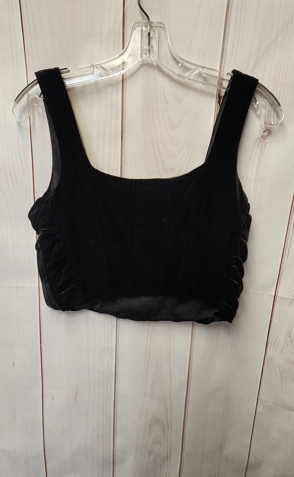 House of Harlow 1960 Women's Size M Black Velour Sleeveless Top