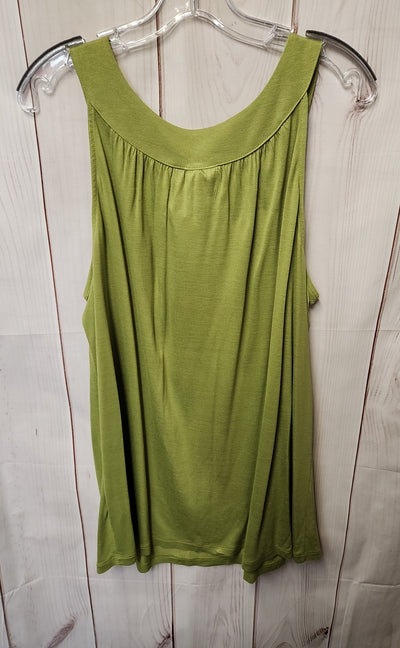 Apt 9 Women's Size XL Green Sleeveless Top