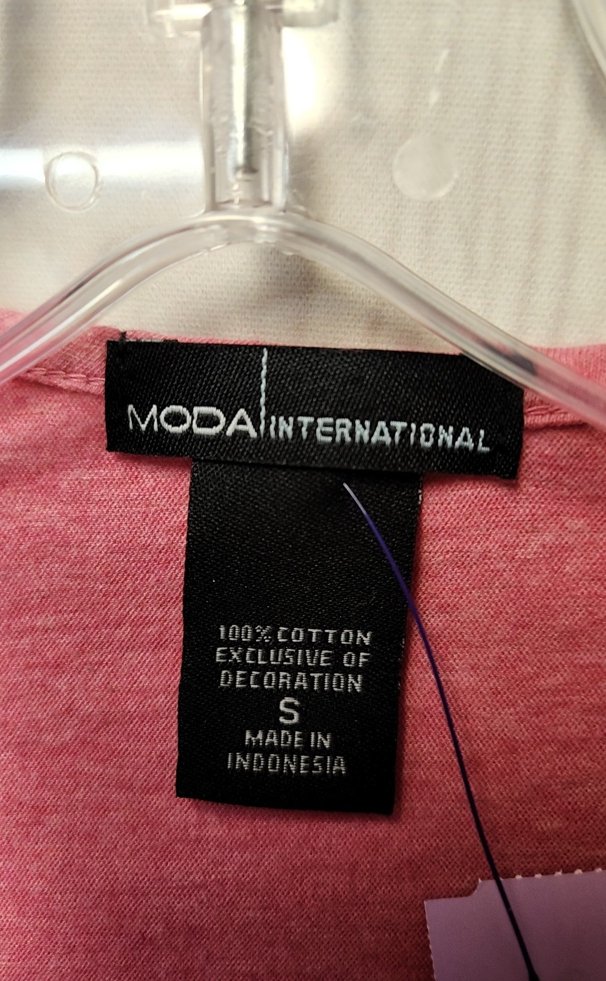 Moda International Women's Size S Pink Cardigan