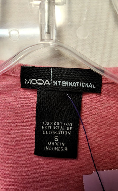 Moda International Women's Size S Pink Cardigan