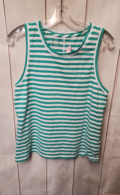 J Crew Women's Size M Green Sleeveless Top