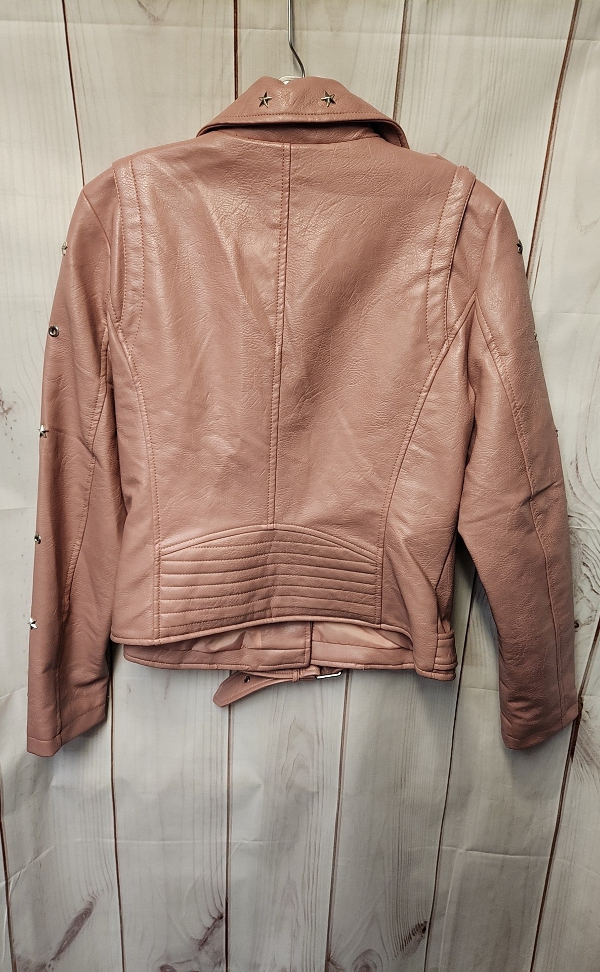 Vigoss Women's Size M Pink Faux Leather Jacket