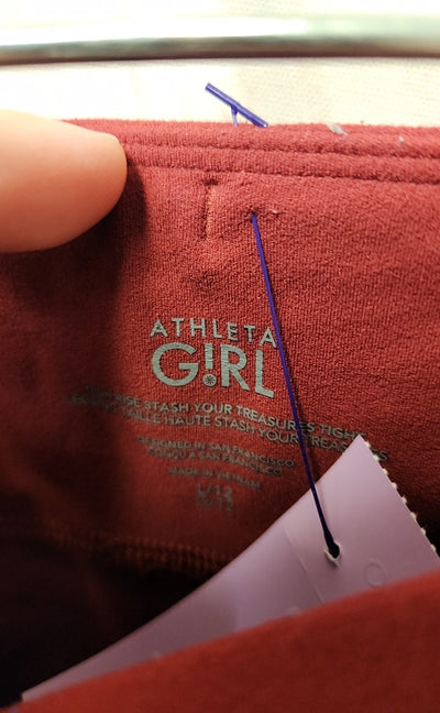 Athleta Girl's Size 12 Red Leggings