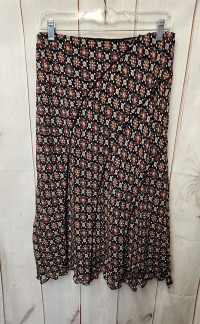 Style & Co Women's Size 6 Black & Red Skirt