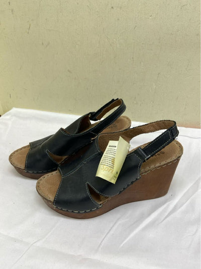 Spring Step Women's Size 7-1/2 Black Sandals