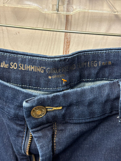 Chico's Women's Size 32 (13-14) Blue Jeans So Slimmig Girlfriend Slim Leg