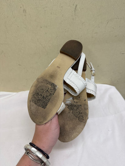 Talbots Women's Size 6 White Sandals Shoes