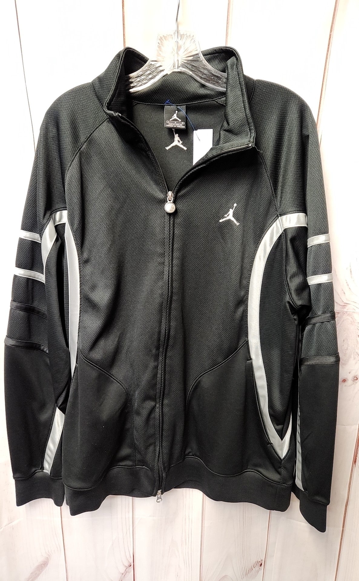 VTG Air Jordan by Nike Men's Size L Black Track Full Zip Jacket