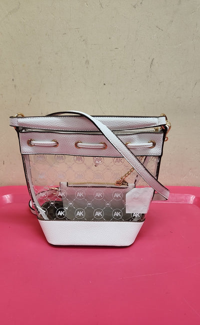 Anne Klein White Purse Bag & Wallet Set