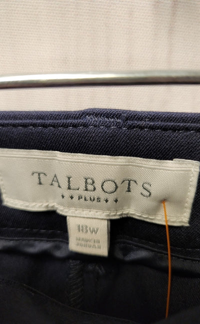 Talbots Women's Size 18 Navy Pants Curvy