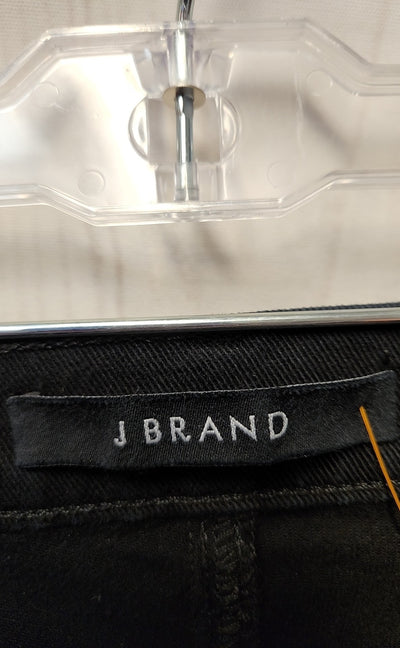J Brand Women's Size 30 (9-10) Black Jeans Johnny Mid Rise Boy Fit