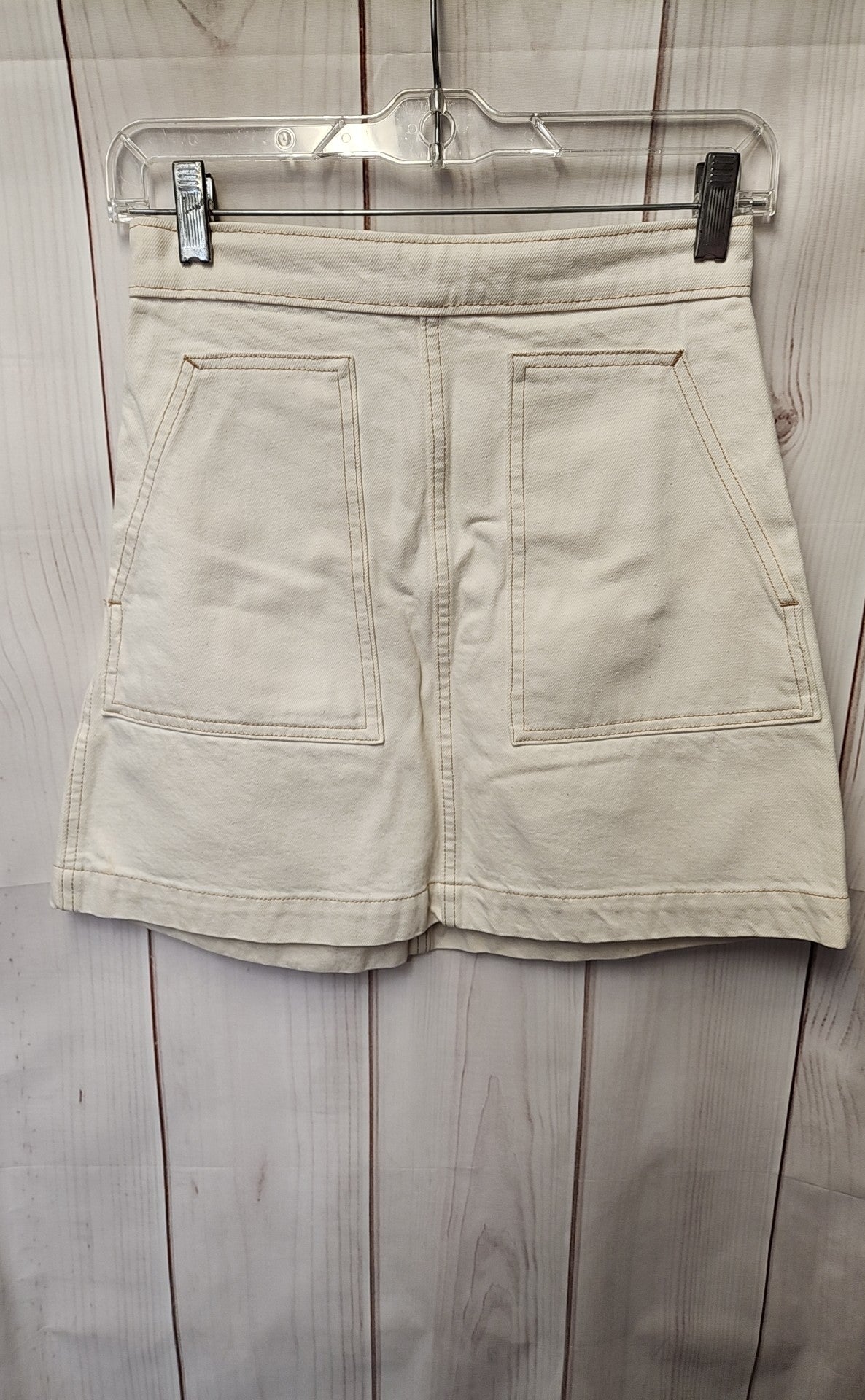 Weekday Women's Size 34 = US XS White Denim Skirt
