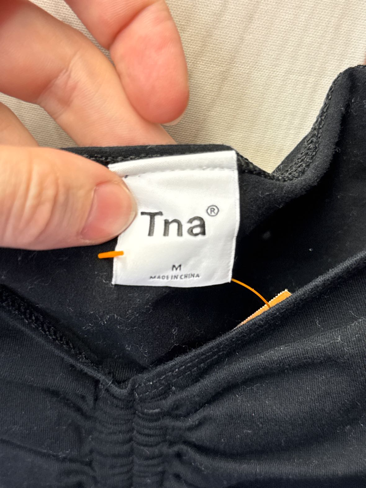 TNA Women's Size M Black Long Sleeve Top