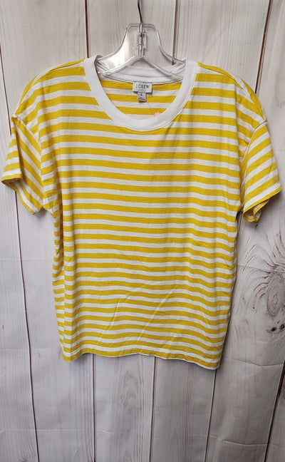 J Crew Women's Size S Yellow Short Sleeve Top