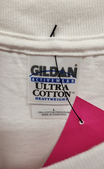 Gildan Men's Size L White Shirt