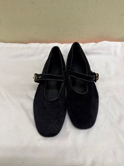 H&M Women's Size 37 = 6-1/2 Black Flats Shoes