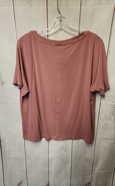 J Jill Wearever Collection Women's Size S Pink Short Sleeve Top