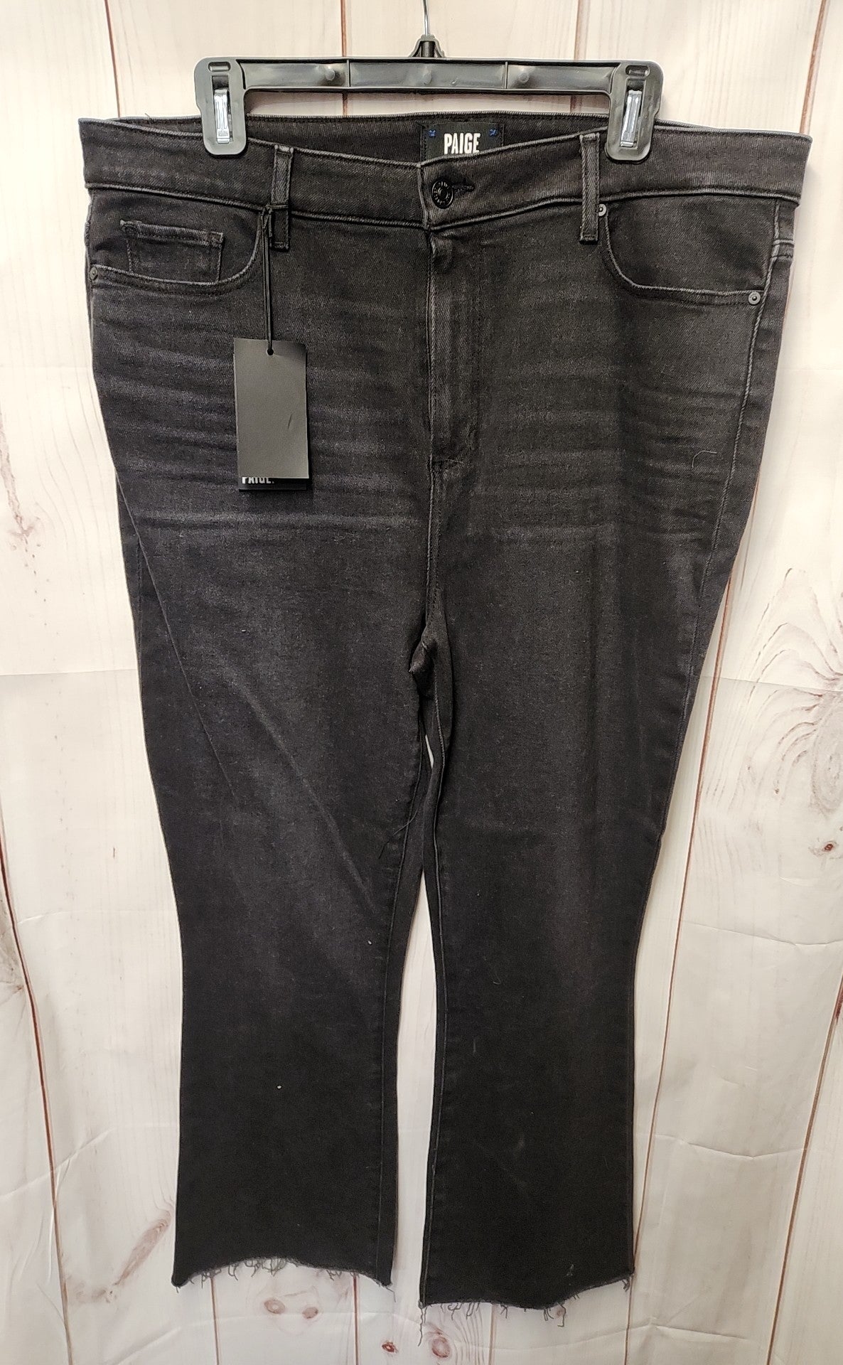 NWT Paige Women's Size 34 (18/1X) Black Jeans