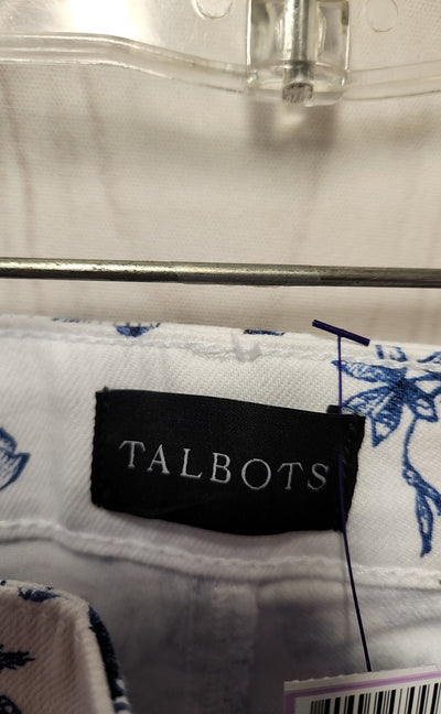 NWT Talbots Women's Size 12 Slim Ankle White Jeans